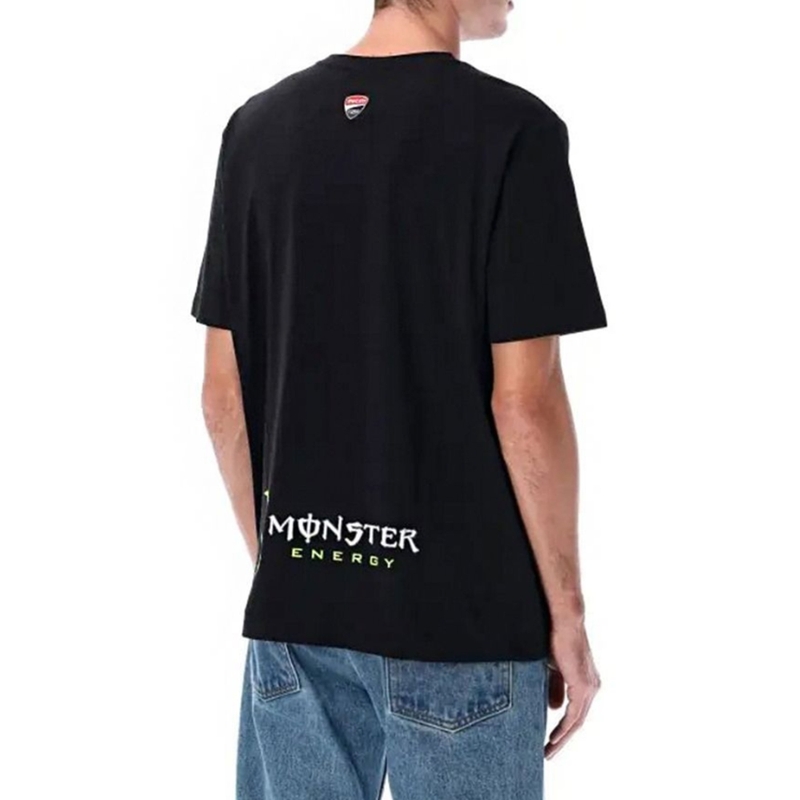 T-shirt Ducati Dual Monster nera