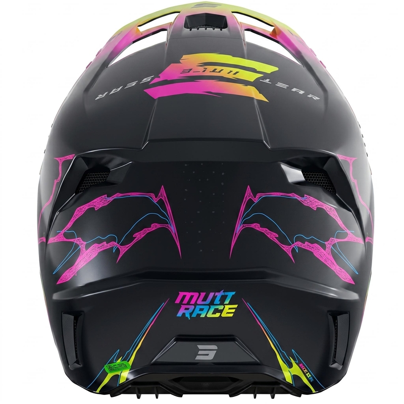 Casco da motocross Shot Speed Rac blu perla