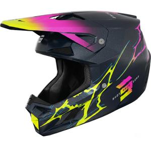Casco da motocross per bambini Shot Speed Rac, blu perla