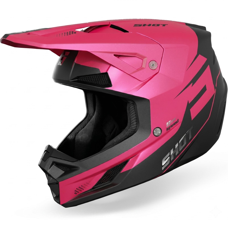 Casco da motocross Shot Speed S rosa opaco
