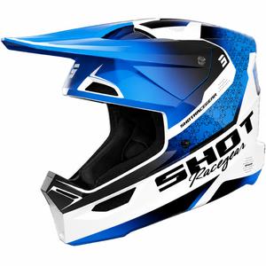 Casco da motocross per bambini Shot Furious Stream, blu lucido