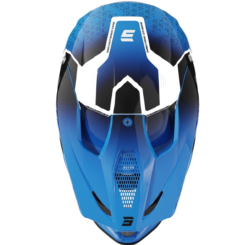 Casco da motocross per bambini Shot Furious Stream, blu lucido