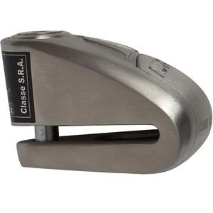 Lucchetto per disco freno Auvray B-Lock 10 con allarme da 120 dB, acciaio argentato