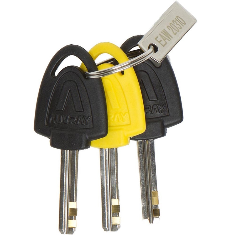 Lucchetto per disco freno Auvray B-Lock 14 con allarme, acciaio argentato