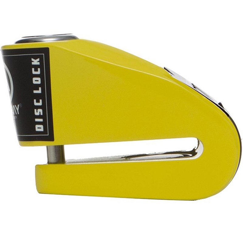 Blocco per disco freno Auvray B-Lock 06 con allarme da 120 dB, giallo