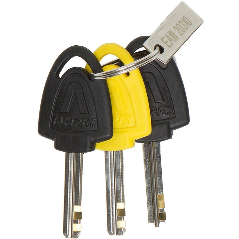 Blocco per disco freno Auvray B-Lock 06 con allarme da 120 dB, giallo