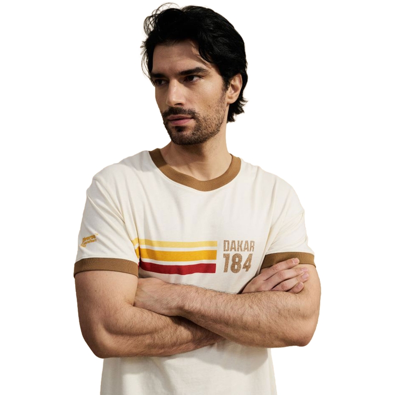 T-shirt beige della Dakar Race