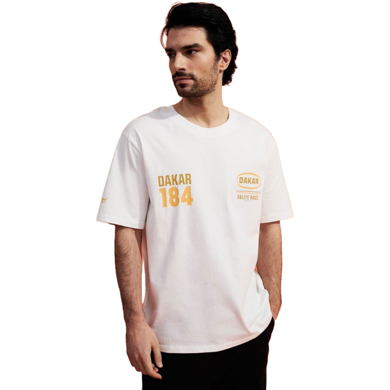 T-shirt bianca del Rally Dakar