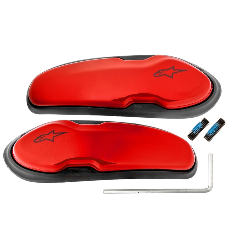 Slider per stivali Alpinestars Supertech R/SMX PLUS/SMX-6/SMX S e SMX-1 R, colore rosso