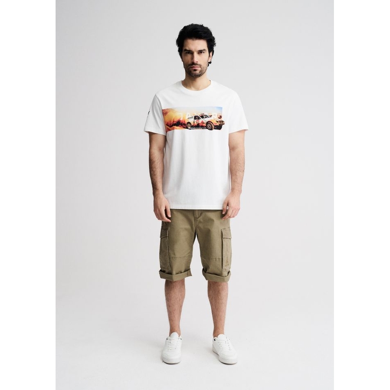 T-shirt bianca Dakar Ride B