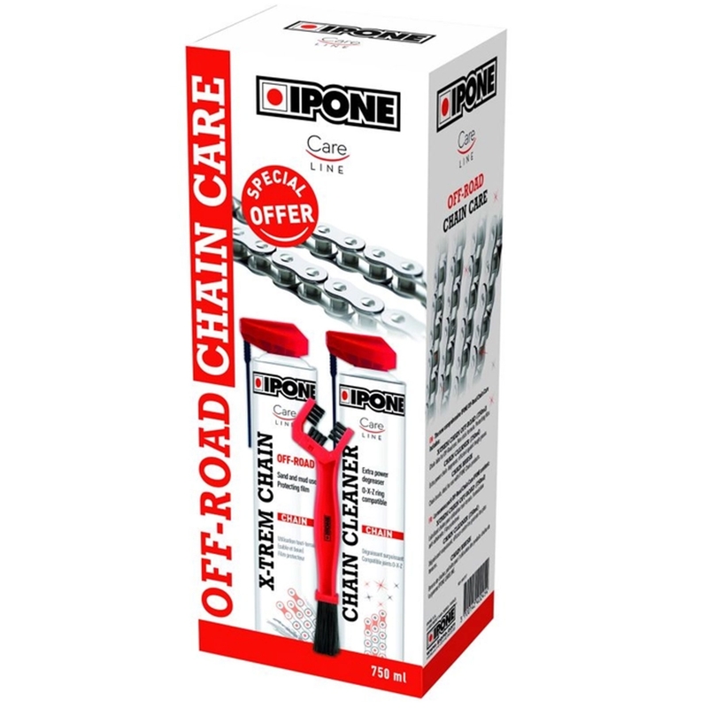 Kit di pulizia e lubrificazione per la cura della catena Ipone Off Road
