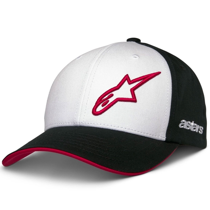 Alpinestars Sessionized Snapback Cap bianco-nero-rosso