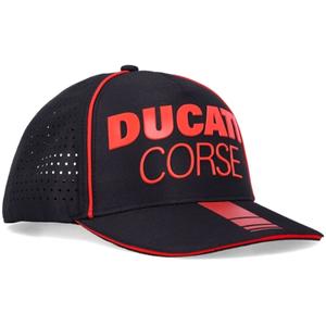 Cappellino Ducati Laser Performance Midvisor nero-rosso