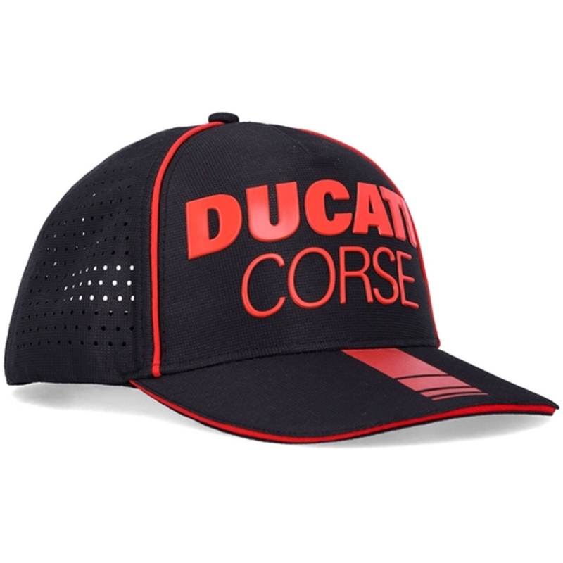Cappellino Ducati Laser Performance Midvisor nero-rosso