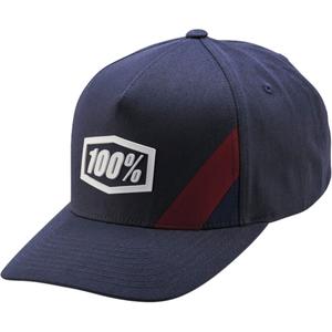 Cappello 100% Cornestone Snapback blu-grigio