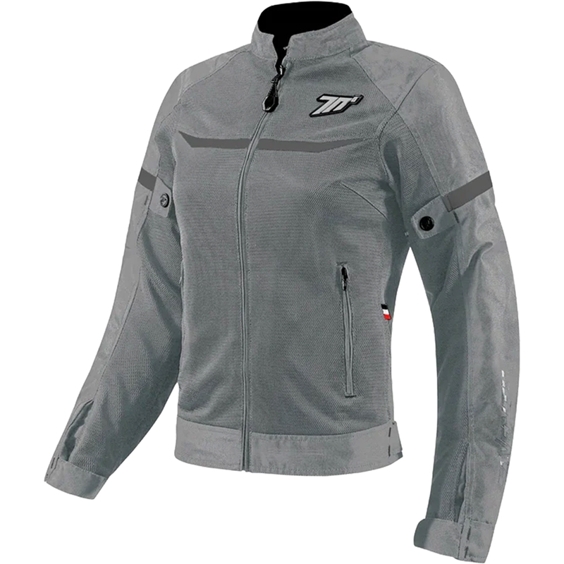 Giacca da moto da donna Seventy Degrees SD-JR30.2 Mojave grigio chiaro