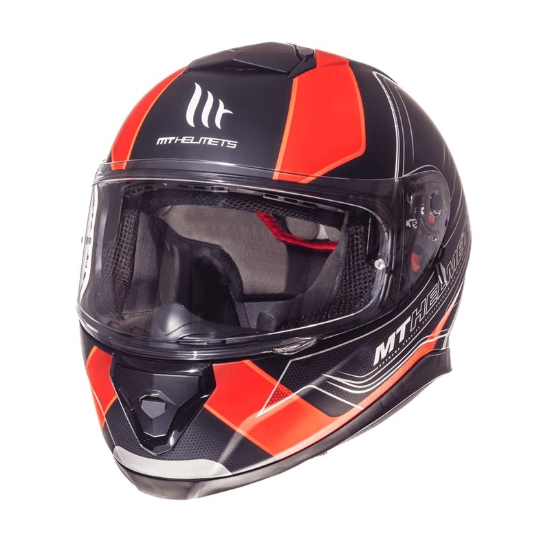 Integrální přilba na motorku MT Thunder 3 SV Trace černá matná-fluo oranžová výprodej