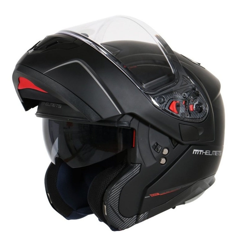 Casco moto MT Atom nero opaco Saldi