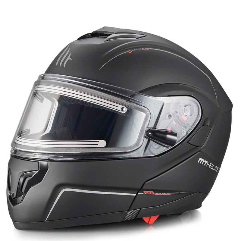 Casco moto MT Atom nero opaco Saldi