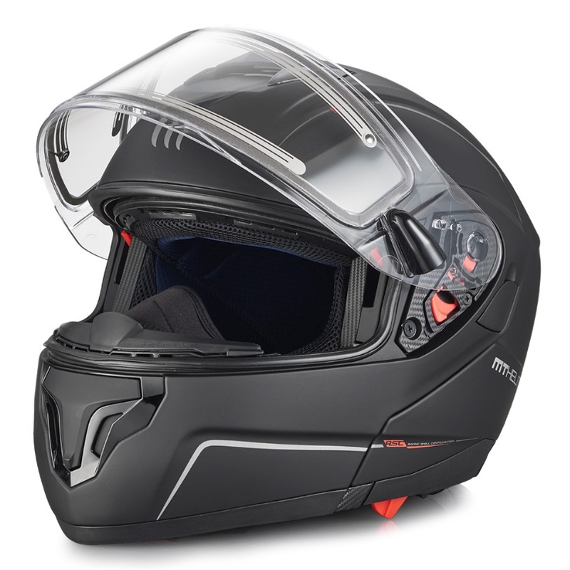 Casco moto MT Atom nero opaco Saldi