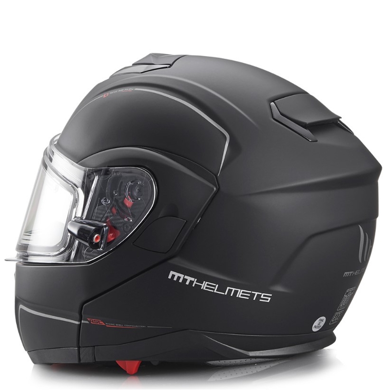 Casco moto MT Atom nero opaco Saldi