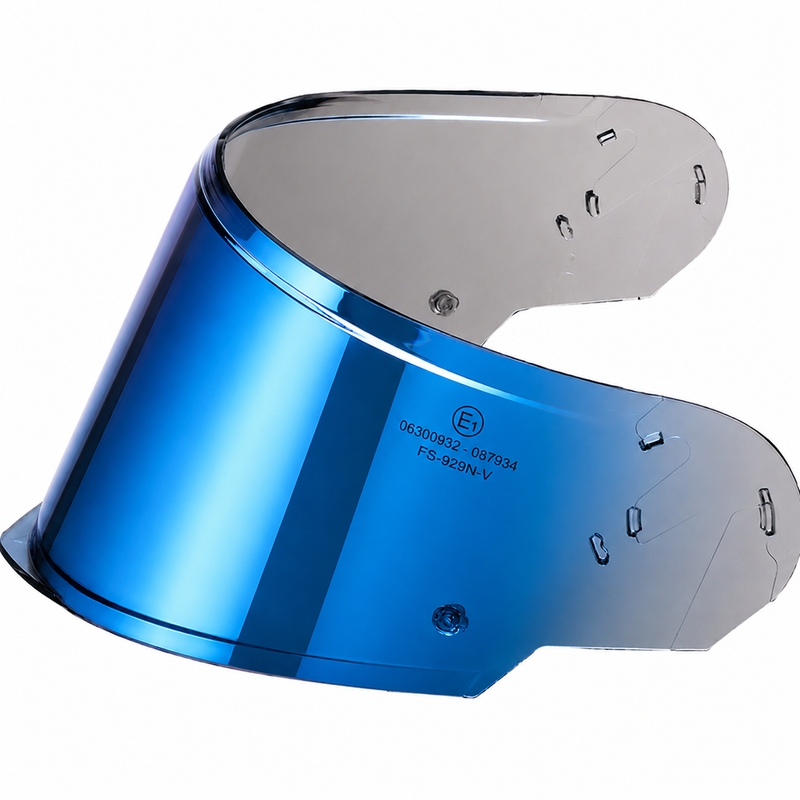 Visiera per caschi Cassida Modulo 2.1 Plus Carbon con predisposizione Pinlock, colore blu cromato.