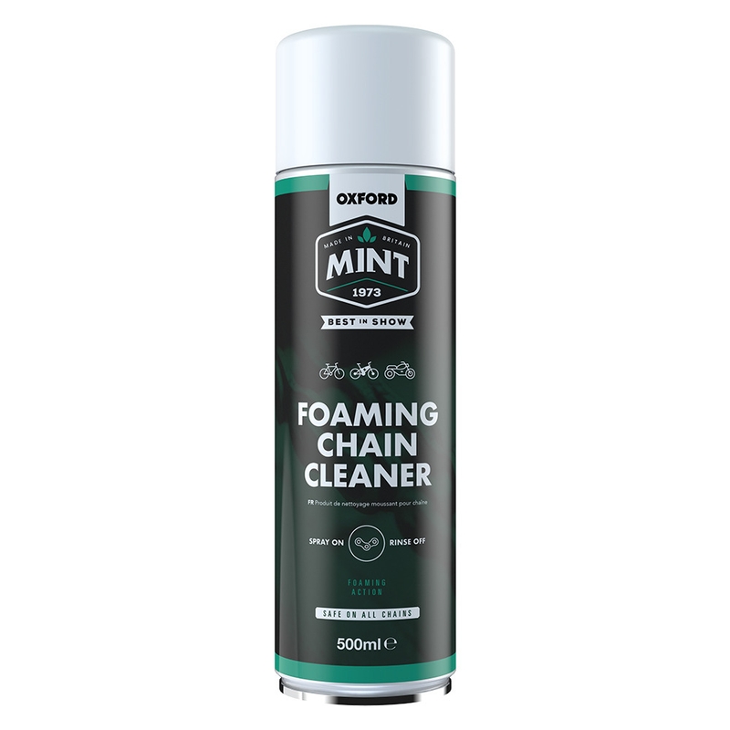 Detergente schiumogeno per catene di moto/biciclette, MENTA, 500 ml