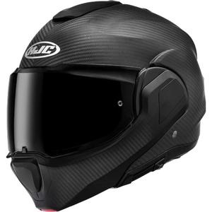 Casco da moto apribile HJC F100 CARBON nero opaco
