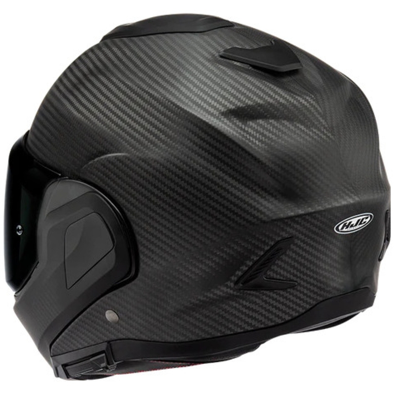 Casco da moto apribile HJC F100 CARBON nero opaco