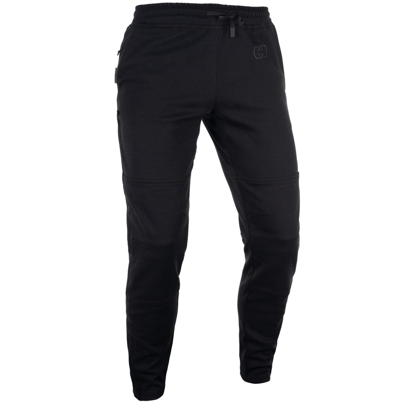 Pantaloni da jogging Oxford Armourlite AA neri, modello cropped da motociclista