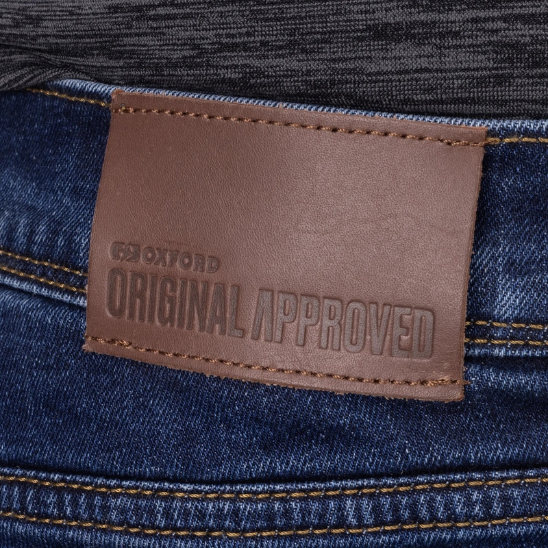 Džíny na motorku Oxford Original Approved Tailor AA modré indigo
