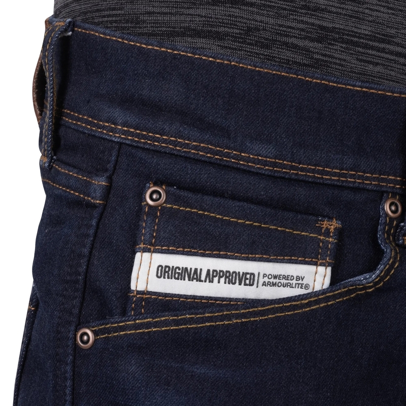 Jeans da motociclista Oxford Marshal AAA Slim Fit neri