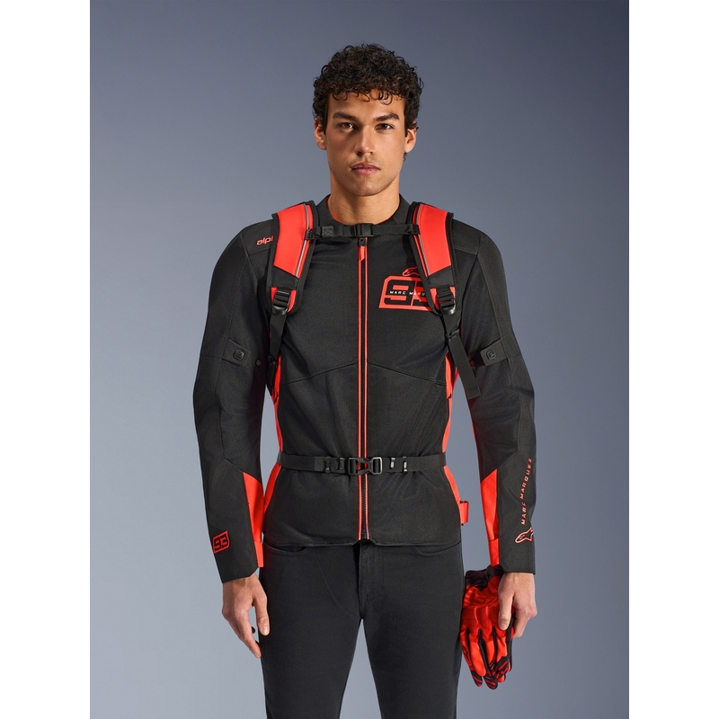 Zaino Alpinestars AMP-3 MM93 rosso fluo-rosso-nero 17 l