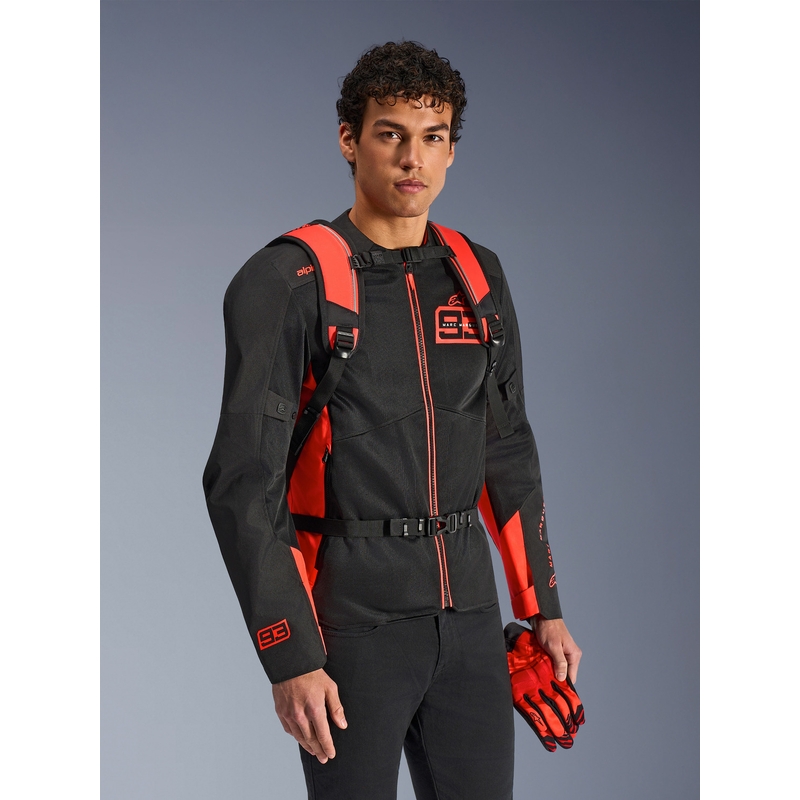 Zaino Alpinestars AMP-3 MM93 rosso fluo-rosso-nero 17 l