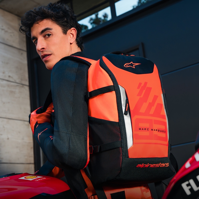 Zaino Alpinestars AMP-3 MM93 rosso fluo-rosso-nero 17 l
