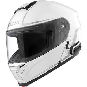 Casco da moto apribile con auricolare SENA Outrush 2 bianco