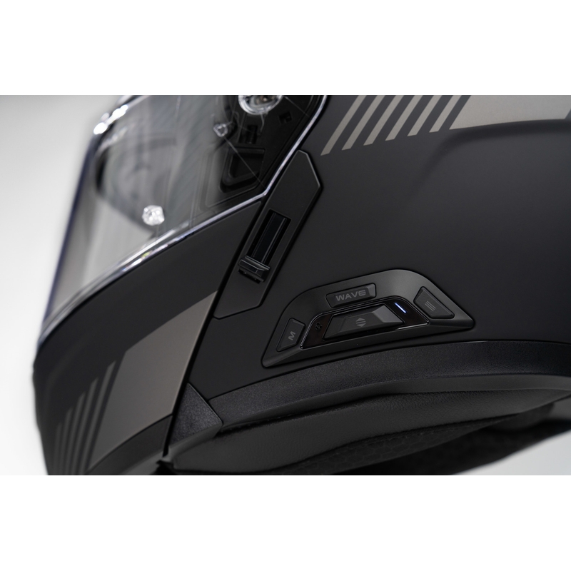 Casco da moto modulare con auricolare SENA Specter nero opaco