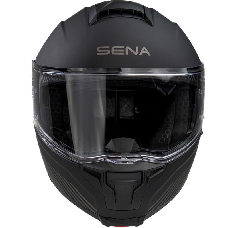 Casco da moto modulare con auricolare SENA Specter nero opaco
