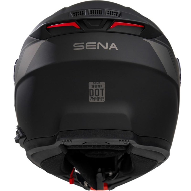 Casco da moto modulare con auricolare SENA Specter nero opaco