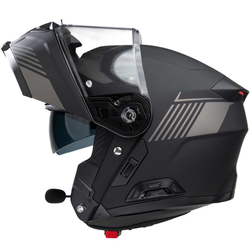 Casco da moto modulare con auricolare SENA Specter nero opaco