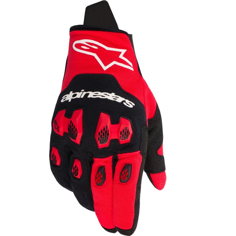 Guanti da motocross Alpinestars PRO-DURA rossi e neri