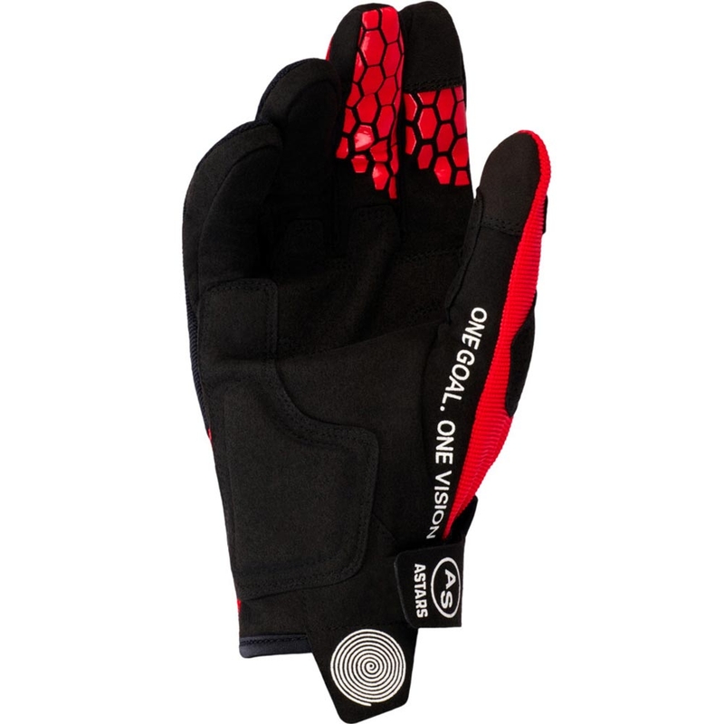 Guanti da motocross Alpinestars PRO-DURA rossi e neri