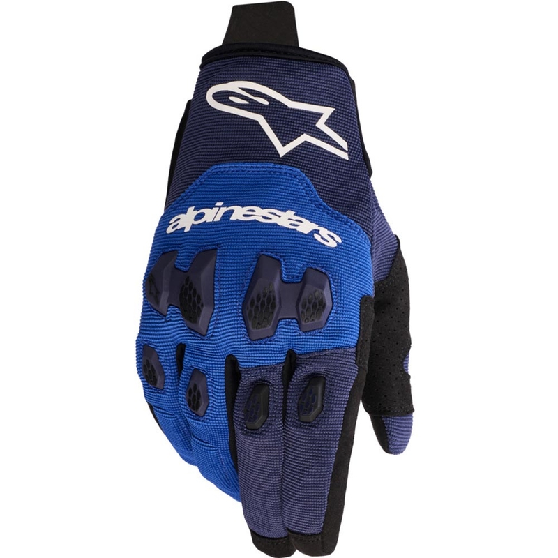 Guanti da motocross Alpinestars PRO-DURA blu-bianchi
