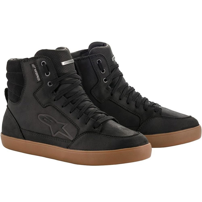 Stivali da moto impermeabili Alpinestars J-6 in gomma nera