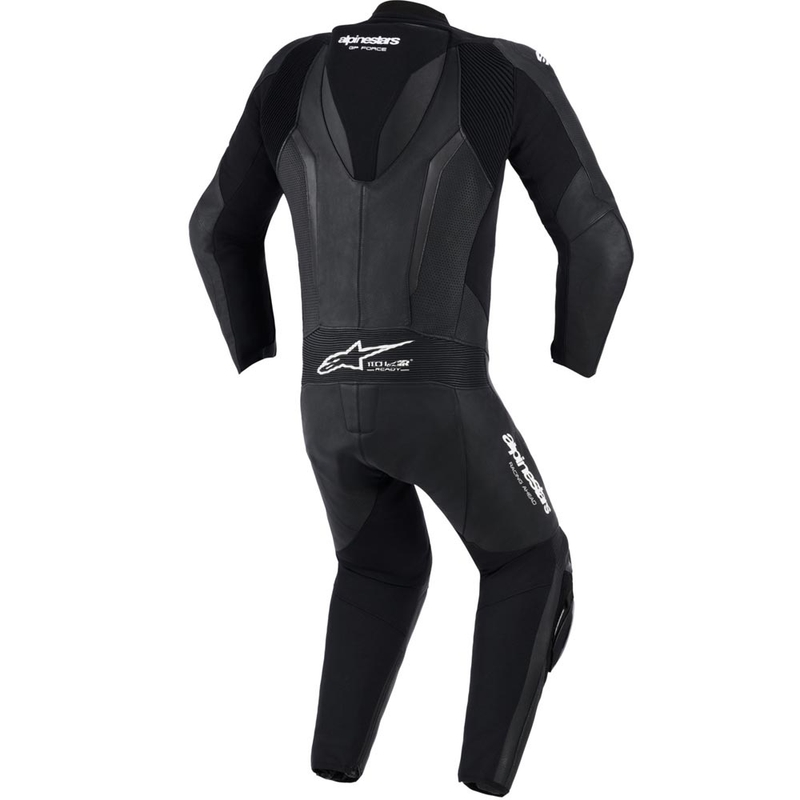 Tuta da moto intera Alpinestars GP FORCE V2 nera e bianca
