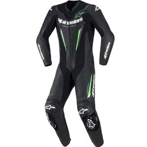 Tuta da moto intera Alpinestars GP FORCE V2 nero-verde