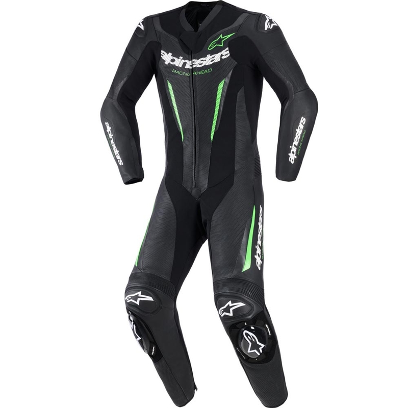 Tuta da moto intera Alpinestars GP FORCE V2 nero-verde