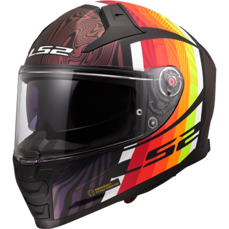 Casco integrale da moto LS2 FF811 Vector II Freedom nero camaleonte
