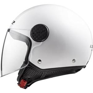 Casco da moto aperto LS2 OF558 Sphere II Bianco tinta unita