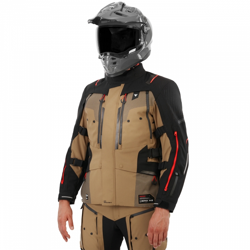 Giacca da moto Shima Hero 3.0 marrone